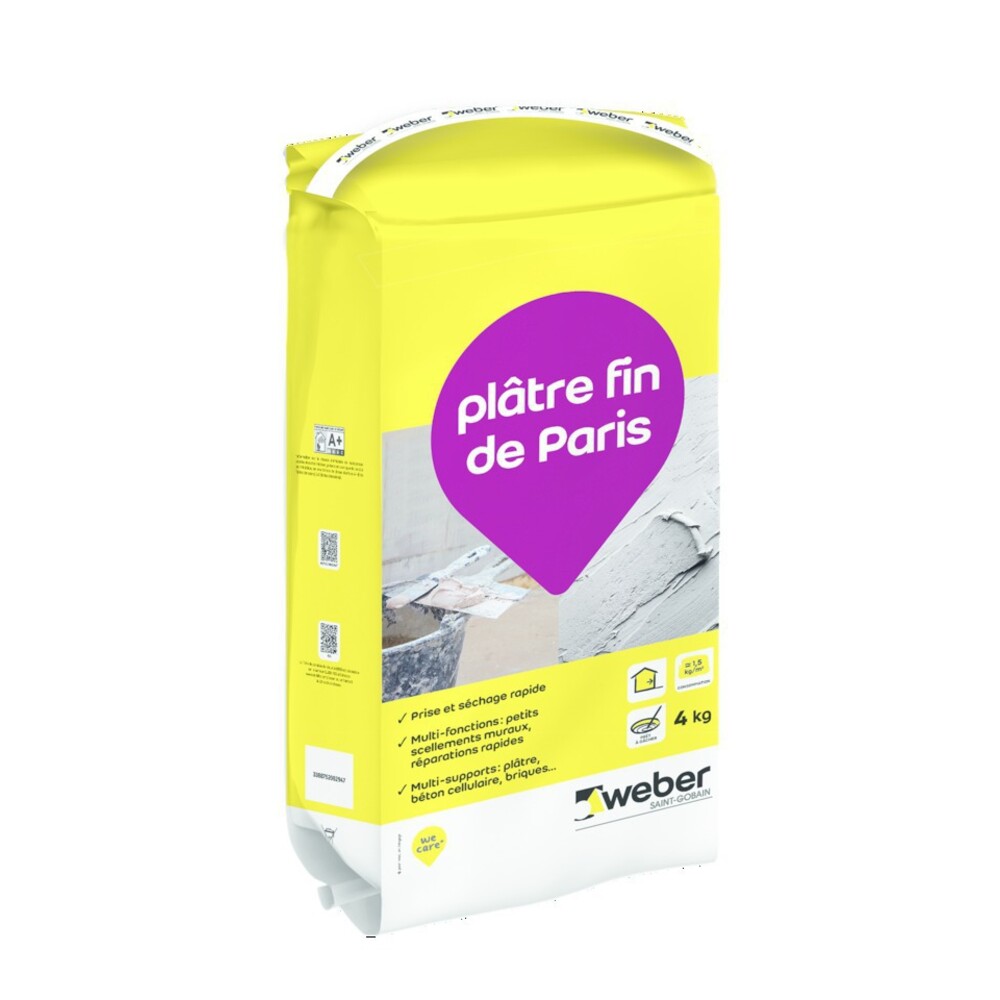 emballage_plâtre fin de Paris 2018_4kg Weber